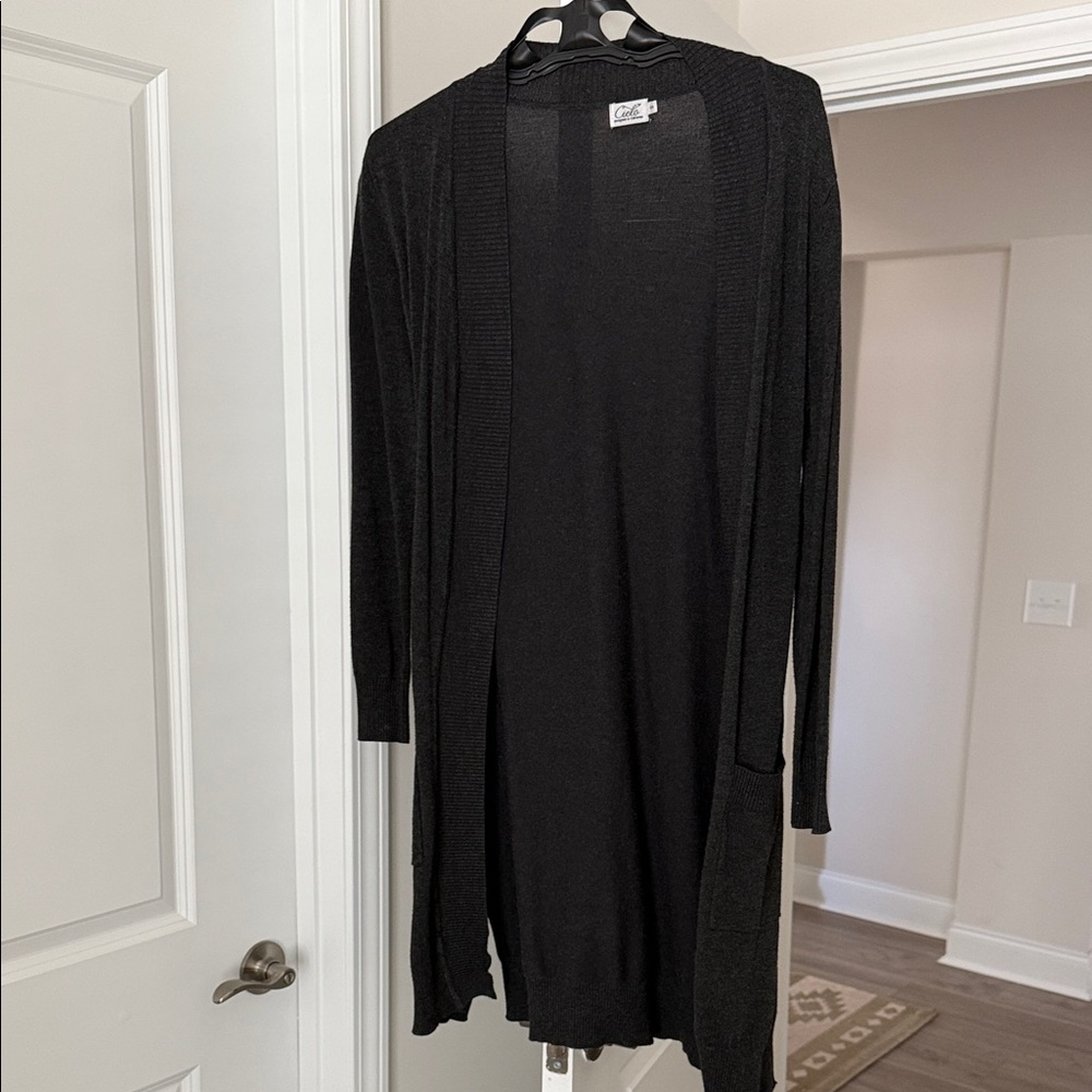 Cielo Charcoal Duster Cardigan